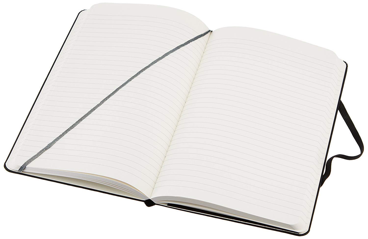 A5 Hard Bound Diary, Notebook Diary with Elastic Lock PU Leather Ruled Sheets | 200 Pages | Black - Image 3