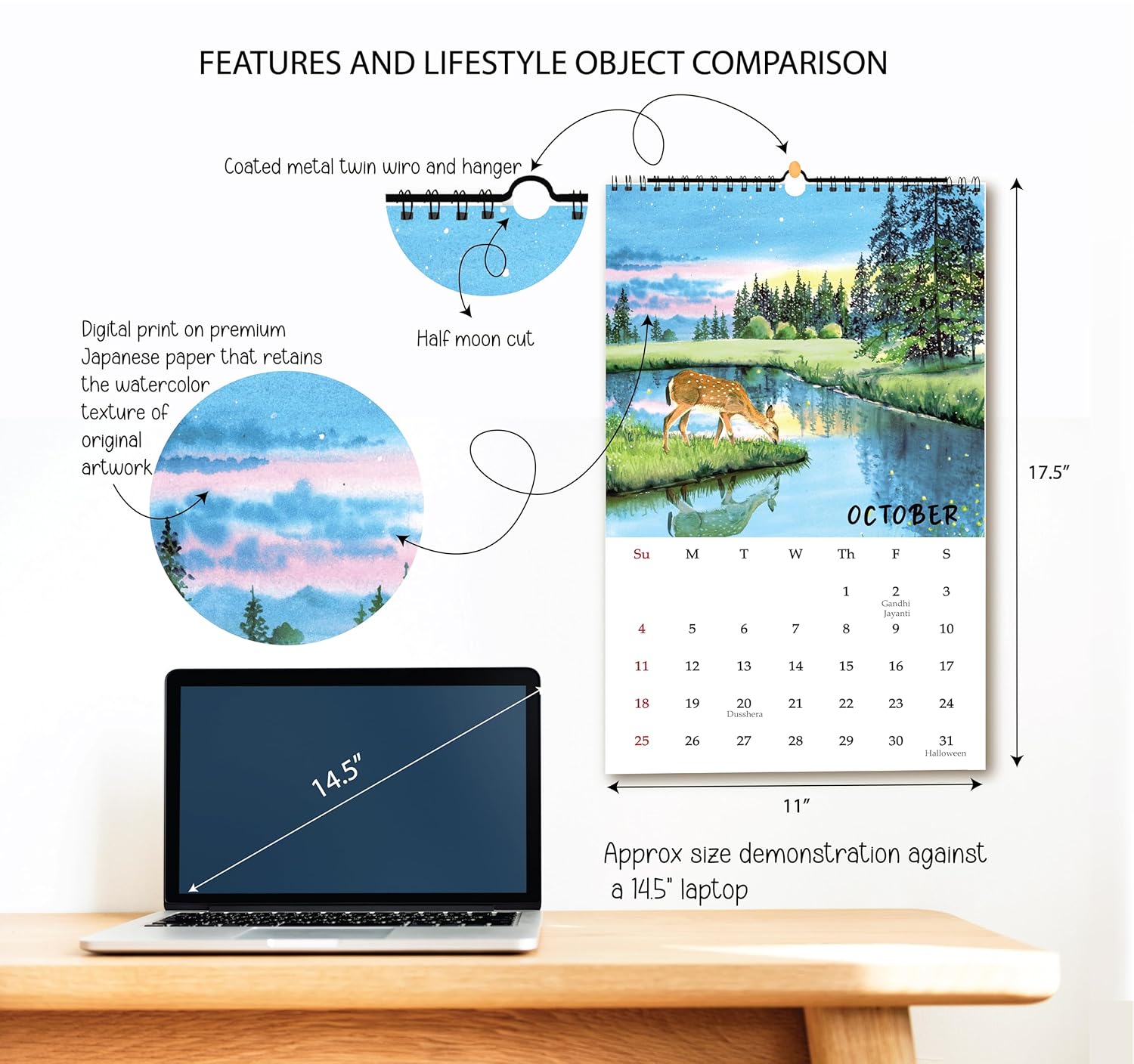 2026 Calendar with Travel Painting - Image 4