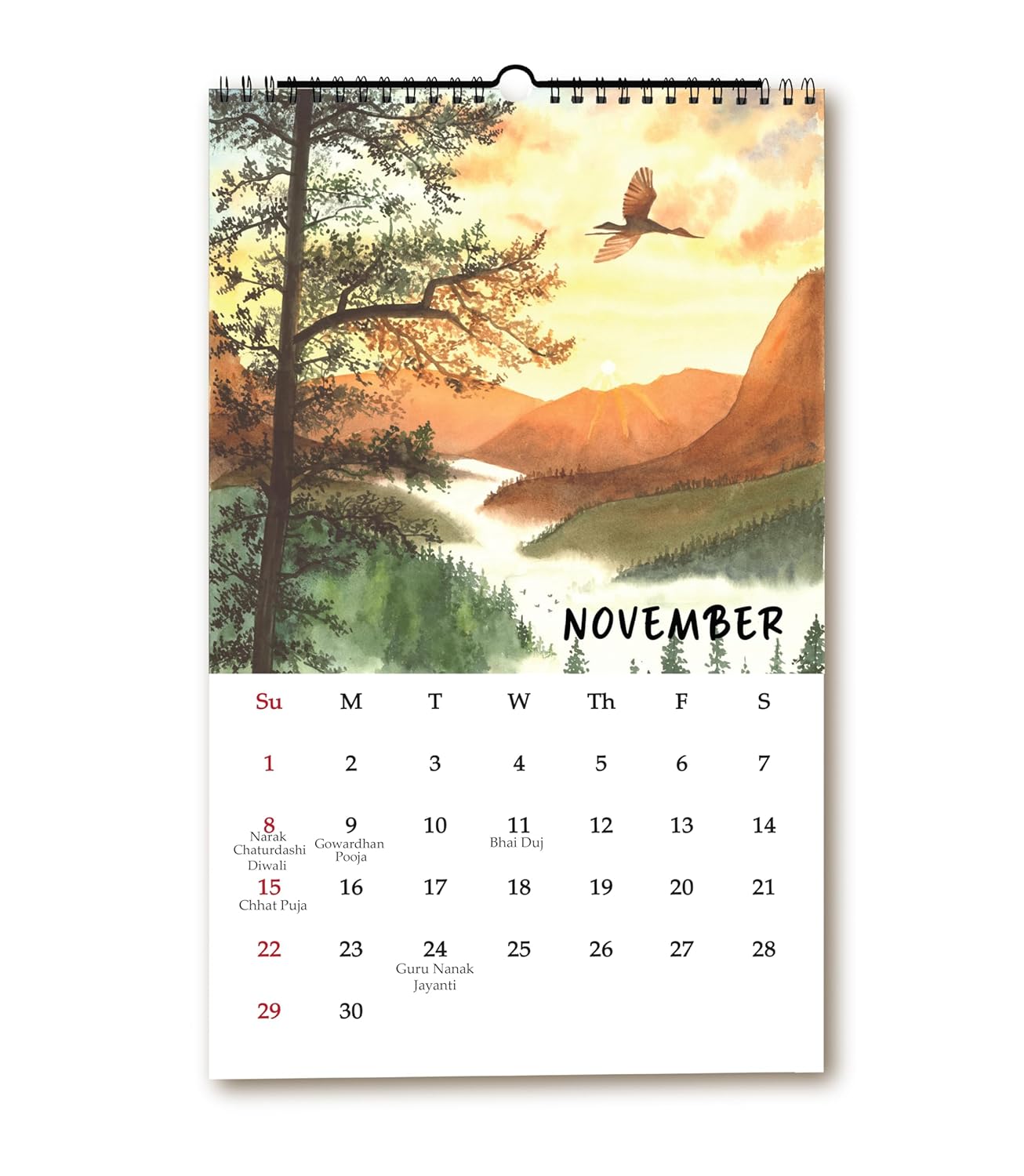 2026 Calendar with Travel Painting - Image 5