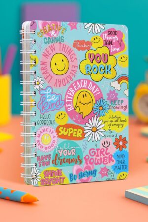 A5 Wiro-Bound Planner | with 160+ Stickers | Dream Life Planner for Women & Girls |  256 Undated Pages