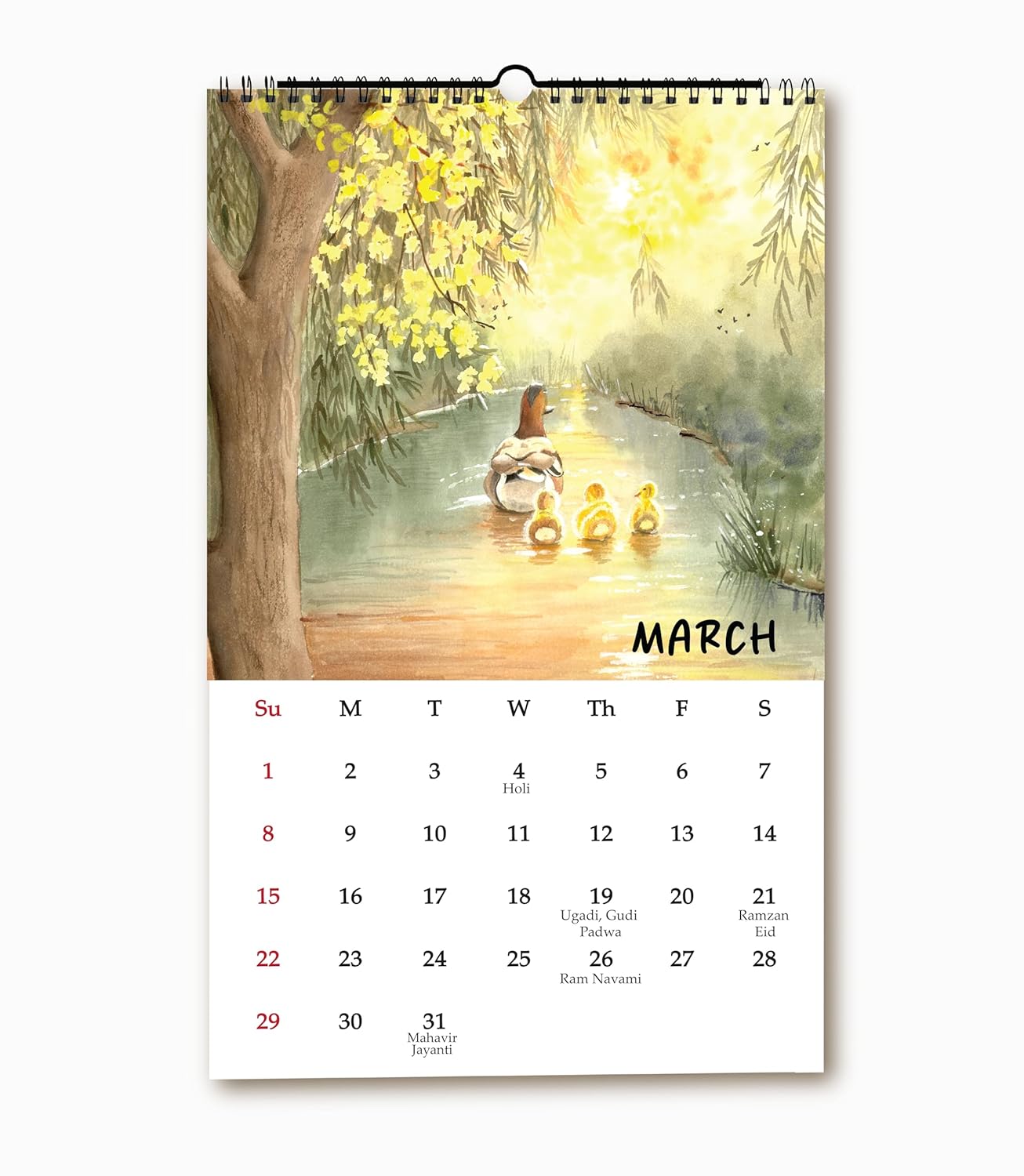 2026 Calendar with Travel Painting - Image 2