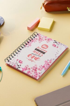 Daily Planner, Organizer, To Do List, Undated Hard Bound, Pink | 150 Pages
