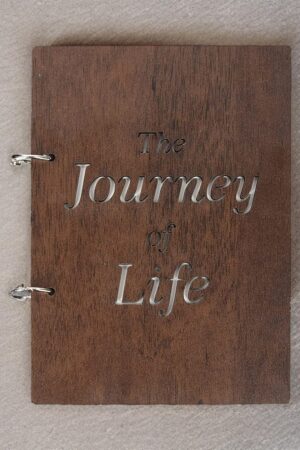 Handmade Wooden Writing Journal vintage Notebook,Classic Key Bound Sketchbook | The Life | 50 Pages