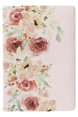 A5 Unruled Notebook, 90 GSM, Paperback Floral Design | 150 Plain Pages