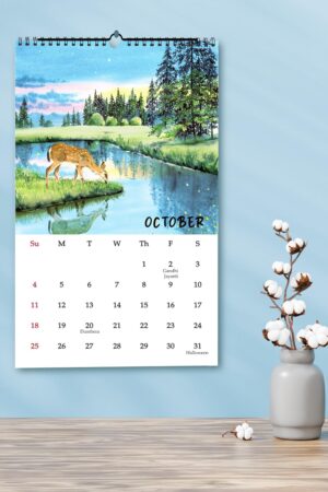 2026 Calendar with Travel Painting
