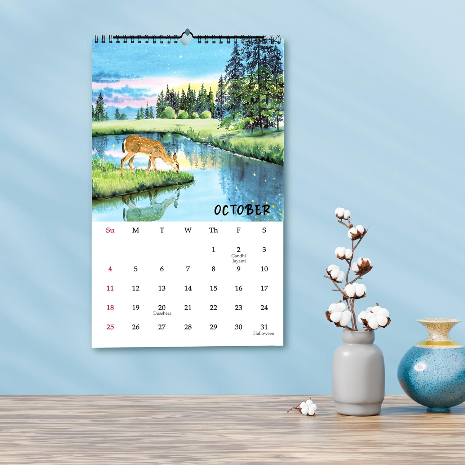 2026 Calendar with Travel Painting