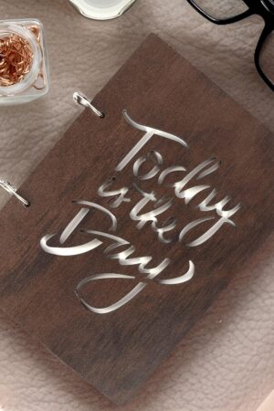 Handmade Wooden Writing Journal vintage Notebook,Classic Key Bound Sketchbook | Unlined | 50 Pages